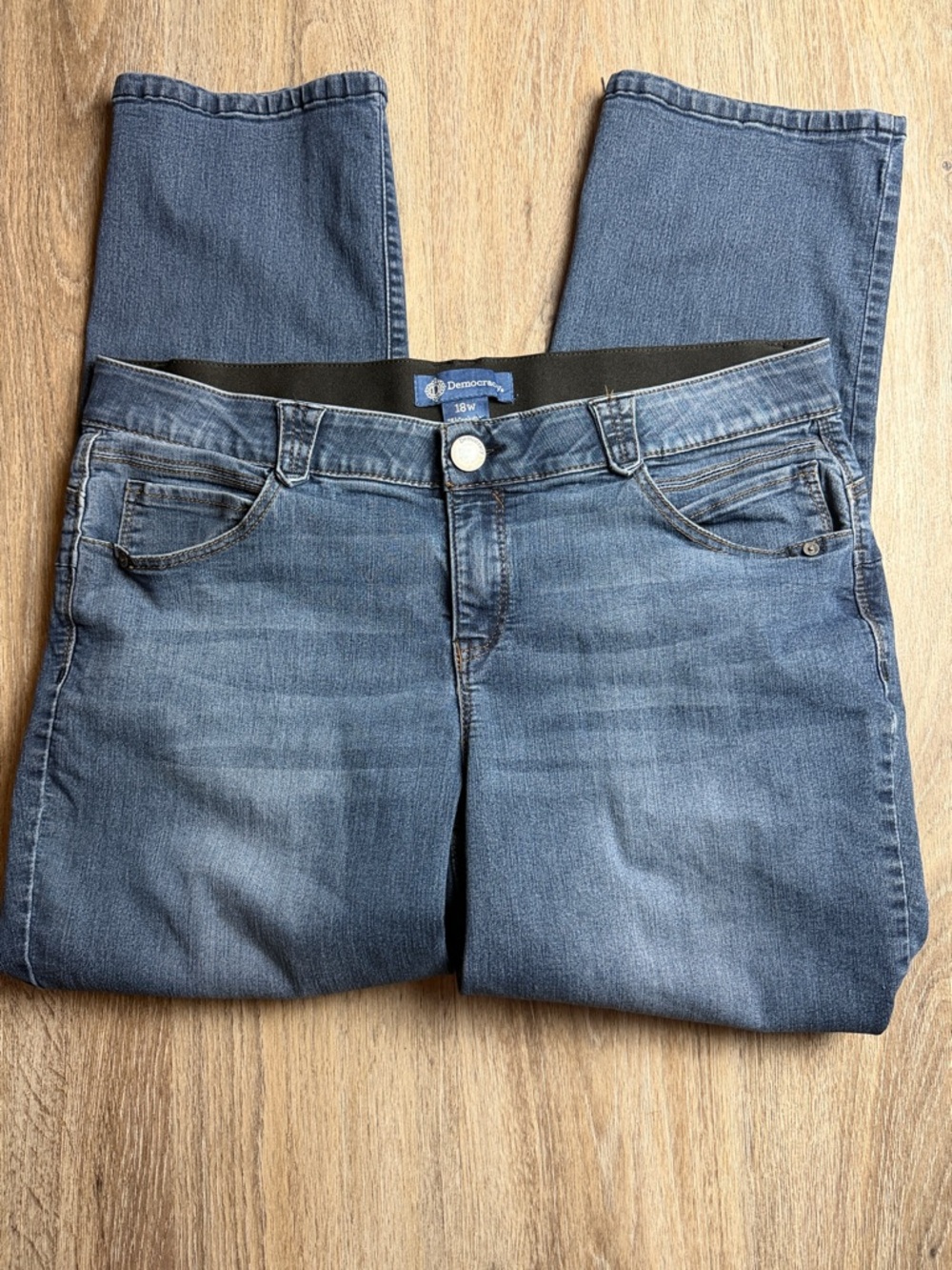 Democracy Ab Solution Stretch Mid Rise Jeans Size 18W